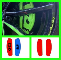 Image 1 of X2 Vw Golf Mk7/7.5 GTI Caliper Plate overlays stickers 