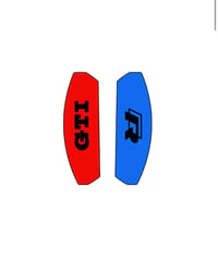 Image 2 of X2 Vw Golf Mk7/7.5 GTI Caliper Plate overlays stickers 