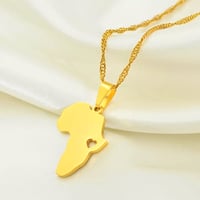 Image 1 of MY HEART BELONGS TO AFRICA NECKLACE | PRE-ORDER 