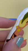 Hand Painted Wooden Bangle Bracelet (minor imperfections to be expected) WHITE