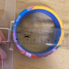 Hand Painted Wooden Bangle Bracelet (minor imperfections to be expected) WACKY