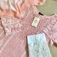 Image 2 of Agha noor ‘floral pink 3 pcs’
