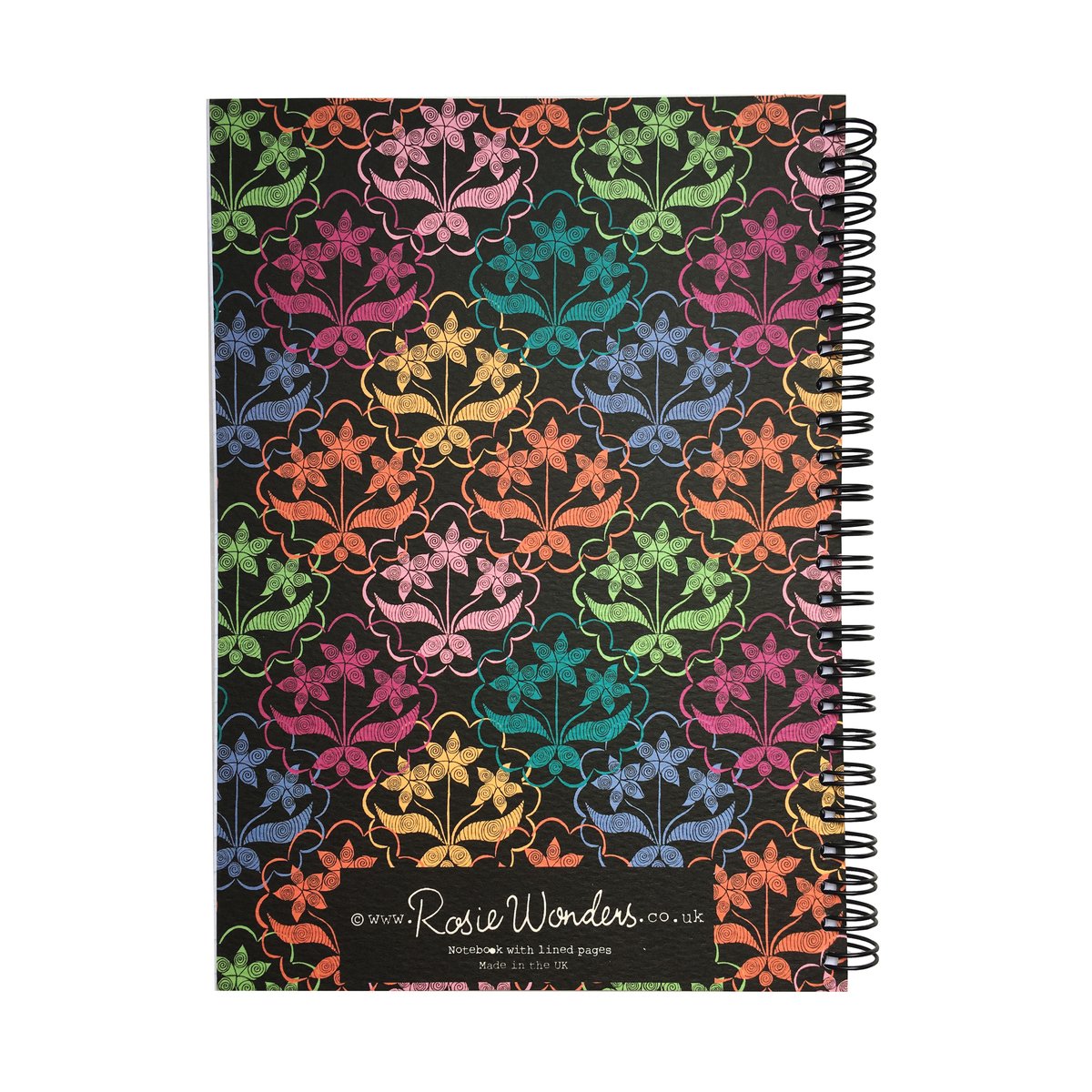 Filigree Pattern A5 Spiral Bound Notebook