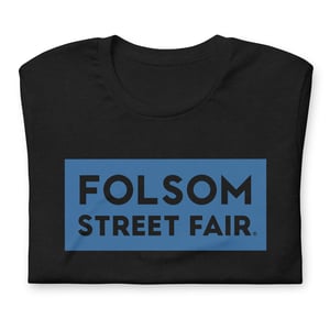 Image of Folsom Street Fair Logo T-Shirt (Blue)