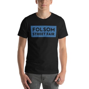 Image of Folsom Street Fair Logo T-Shirt (Blue)