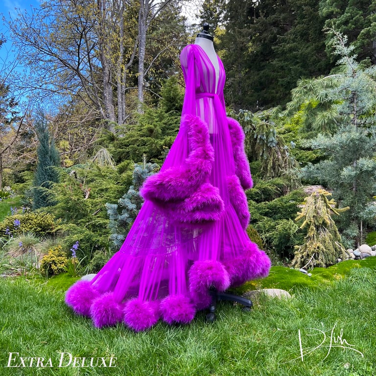 Shocking Violet "Cassandra" Dressing Gown