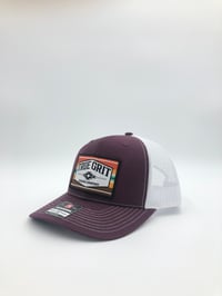 Image 1 of Serape maroon Trucker