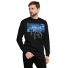 "Calm Before the Storm"  Fleece Sweatshirt - Shadow Black
