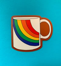 Image 1 of Vintage Rainbow Mug-weatherproof sticker