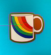 Image 1 of Vintage Rainbow Mug-weatherproof sticker
