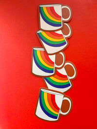 Image 4 of Vintage Rainbow Mug-weatherproof sticker