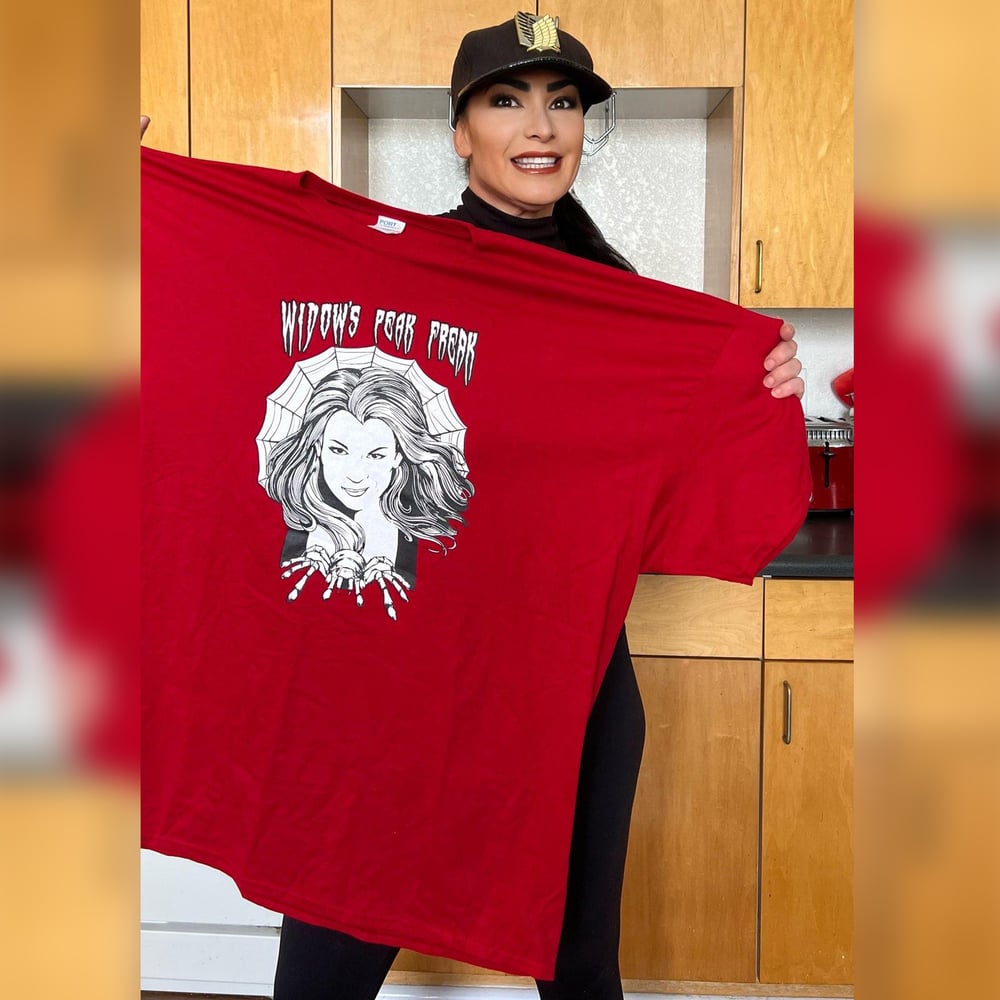 Red 4XL Widow's Peak Freak Shirt + Autograph