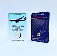 Image 3 of Aviapin Boeing 747-436 G-CIVE Pin Badge - Ex British Airways Aircraft