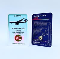 Image 5 of Aviapin Boeing 747-436 G-CIVE Pin Badge - Ex British Airways Aircraft