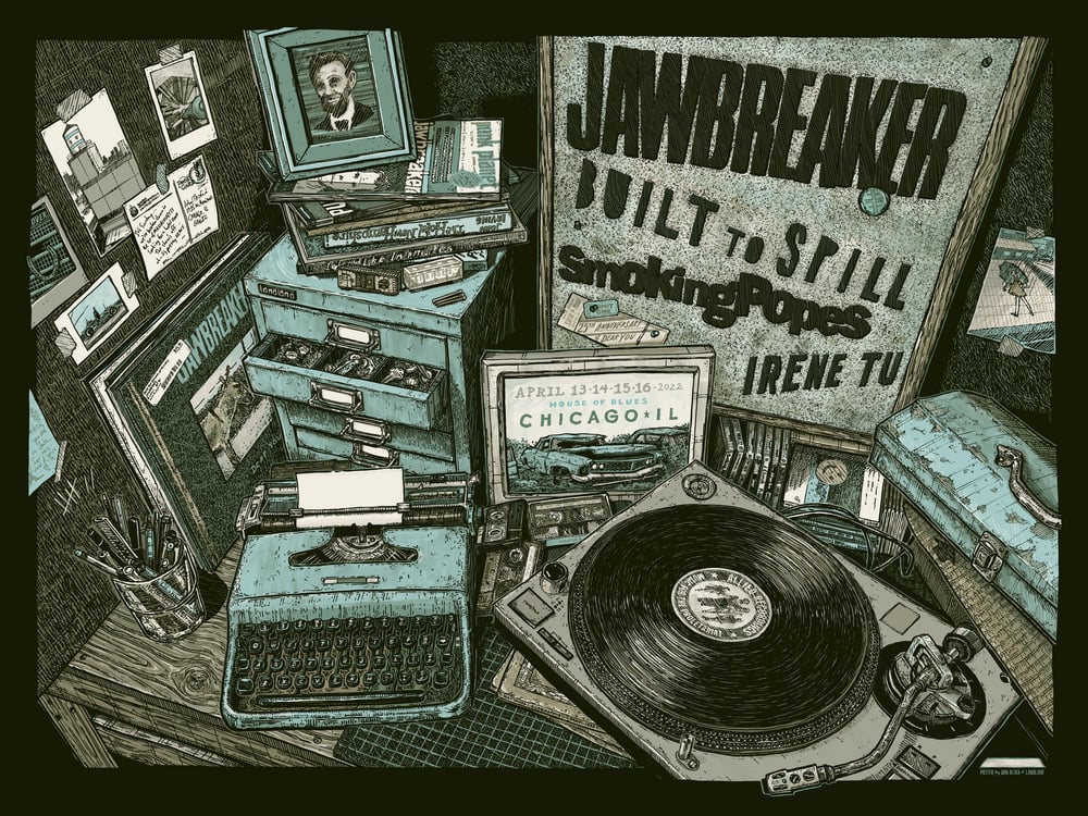Jawbreaker (Chicago 2022) • L.E. Official Poster (18" x 24")