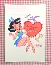 Betty Rubble Guoache Painting 