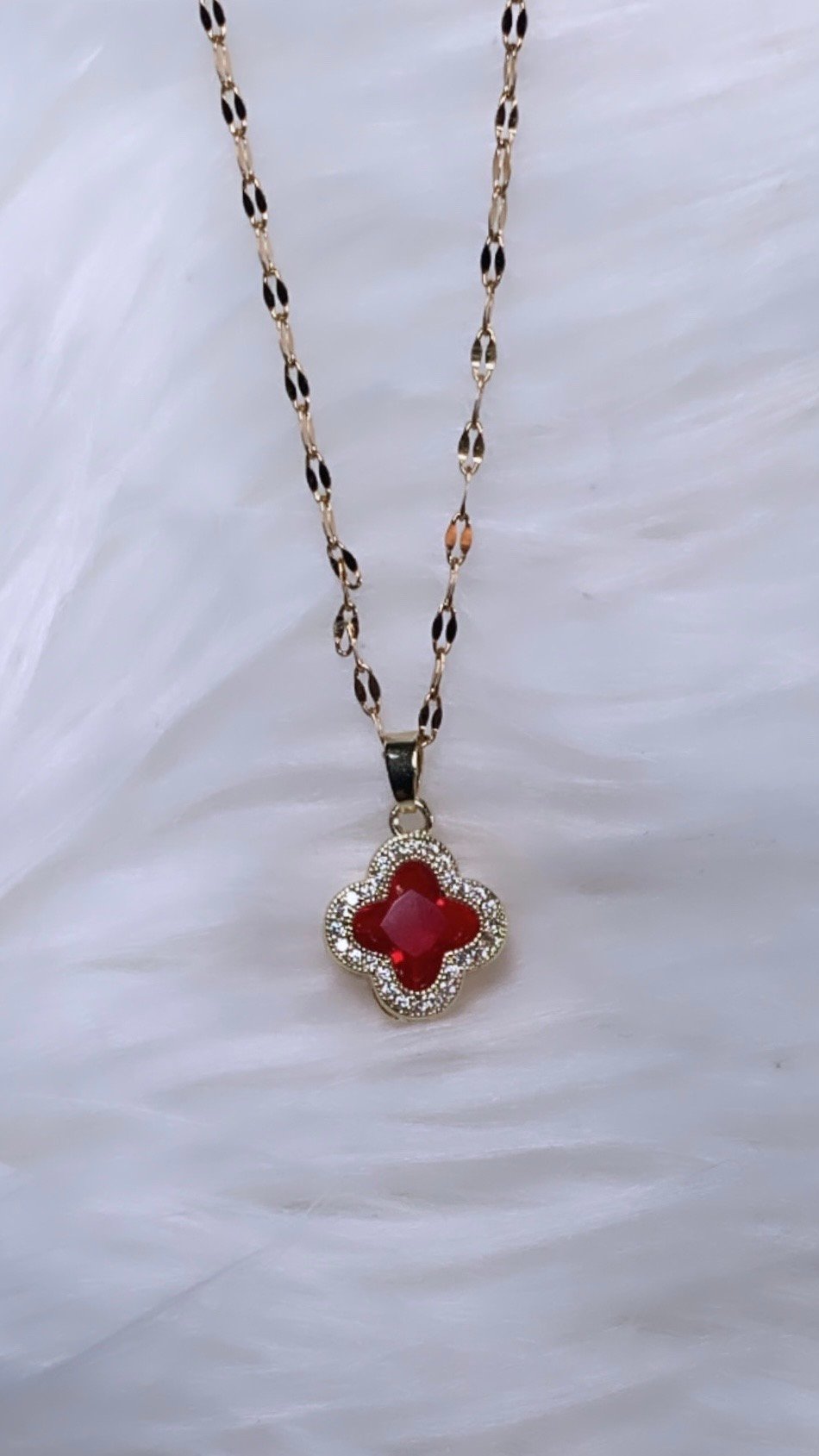 Image of Red Clover Necklace