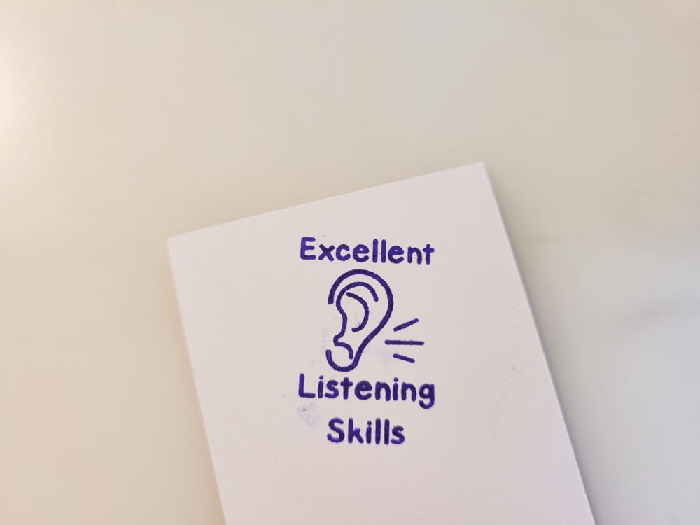  Excellent Listening Skills Stamp
