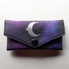 Space Credit Card Wallet with Silver Moon
