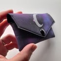 Space Credit Card Wallet with Silver Moon