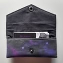 Space Credit Card Wallet with Silver Moon