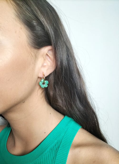 Image of Pendientes DAISY - Verde