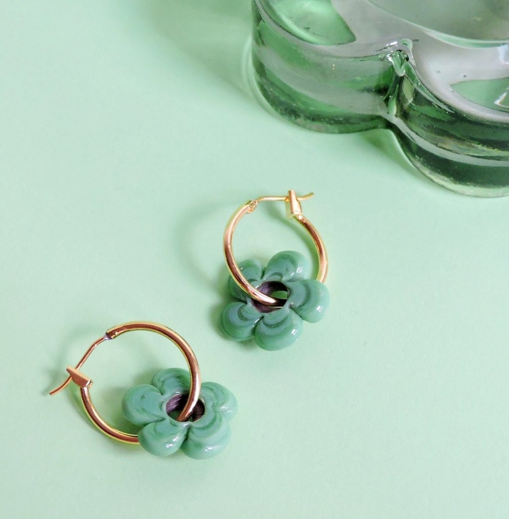 Image of Pendientes DAISY - Verde