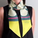 STRING OF PEARLS TWILLY 100% SILK SCARF