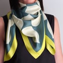 STRING OF PEARLS SQUARE 100% SILK TWILL SCARF