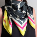 PILEA SQUARE 100% SILK TWILL SCARF