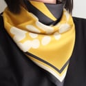 HEBE SQUARE 100% SILK TWILL SCARF