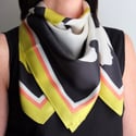 BUDDLEJA SQUARE 100% SILK TWILL SCARF