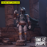Image 1 of Custom Wired Cape for Black Series Boba Fett