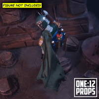 Image 3 of Custom Wired Cape for Black Series Boba Fett