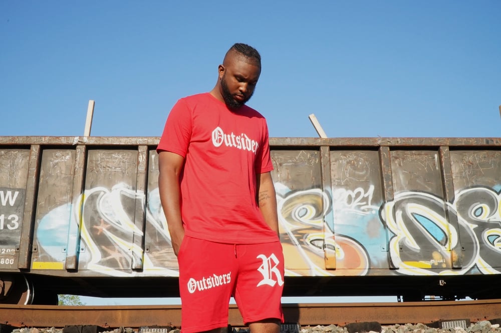 Image of Rebel Outsiders " Red " Shirt and Shorts Set 