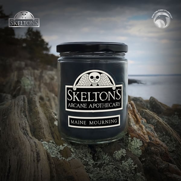 Image of Skelton's Arcane Apothecary: Maine Mourning candle! FREE U.S. SHIPPING!