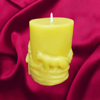 Image 2 of Bear Beeswax Candle