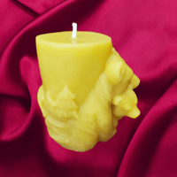 Image 3 of Bear Beeswax Candle