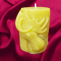 Image 1 of Moose Beeswax Candle