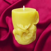 Image 2 of Moose Beeswax Candle