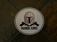 Mando Arms Sticker. 