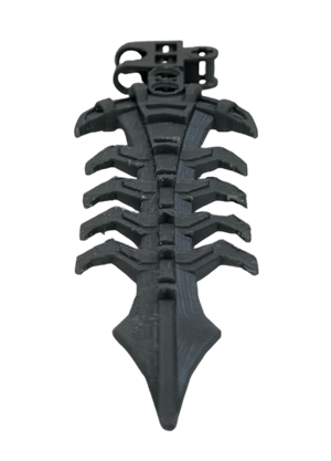Image of Bionicle Toa Tuyet's Barbed Broadsword by KhingK (FDM Plastic-printed, Silver)