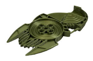 Image of Bionicle Toa Hagah Shield by KingSidorak (Toa Bomonga, FDM Plastic-printed, Metal Green)