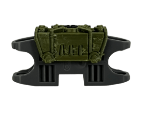 Image of Bionicle Toa Metru/Hagah Thigh Armor (Toa Bomonga, FDM Plastic-printed, Metal Green)
