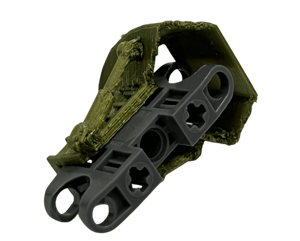 Image of Bionicle Toa Metru/Hagah Shoulder Armor (Toa Bomonga, FDM Plastic-printed, Metal Green)