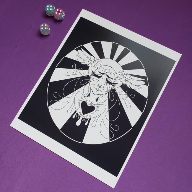 Crybaby (B/W) - 8"x10" Print