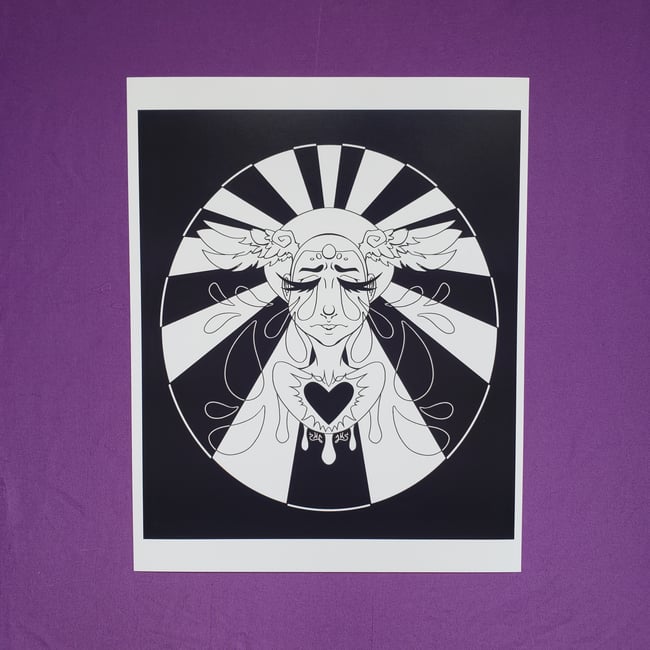 Crybaby (B/W) - 8"x10" Print