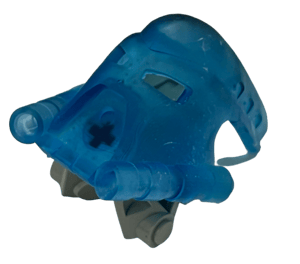 Image of Bionicle Kanohi Mask of Psychometry by Galva (Resin-printed, Trans-Opal-Blue)