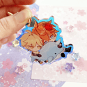 TaruSora Childe Aether Holo Acrylic Charm 