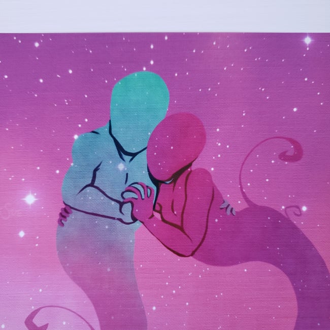 Telepathic Hugs - 8"x10" Print